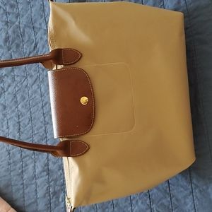 Tan Longchamp bag